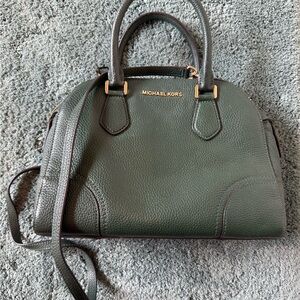 Michael Kors Green Leather Satchel